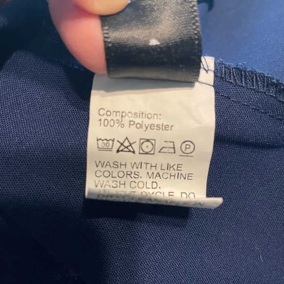 SHEIN Curve Blue Midi Dress Floral Embroidered Design Butterfly Sleeves Size 3X - Picture 8 of 8